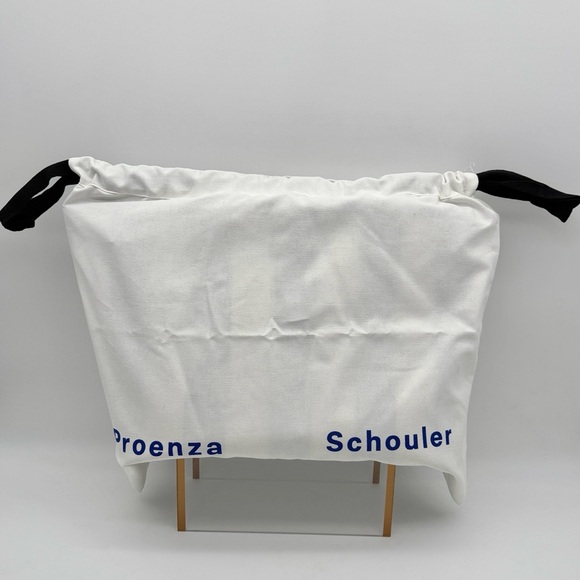 Proenza Schouler Days Carryall Tote in Striped Canvas Black White - Picture 12 of 12